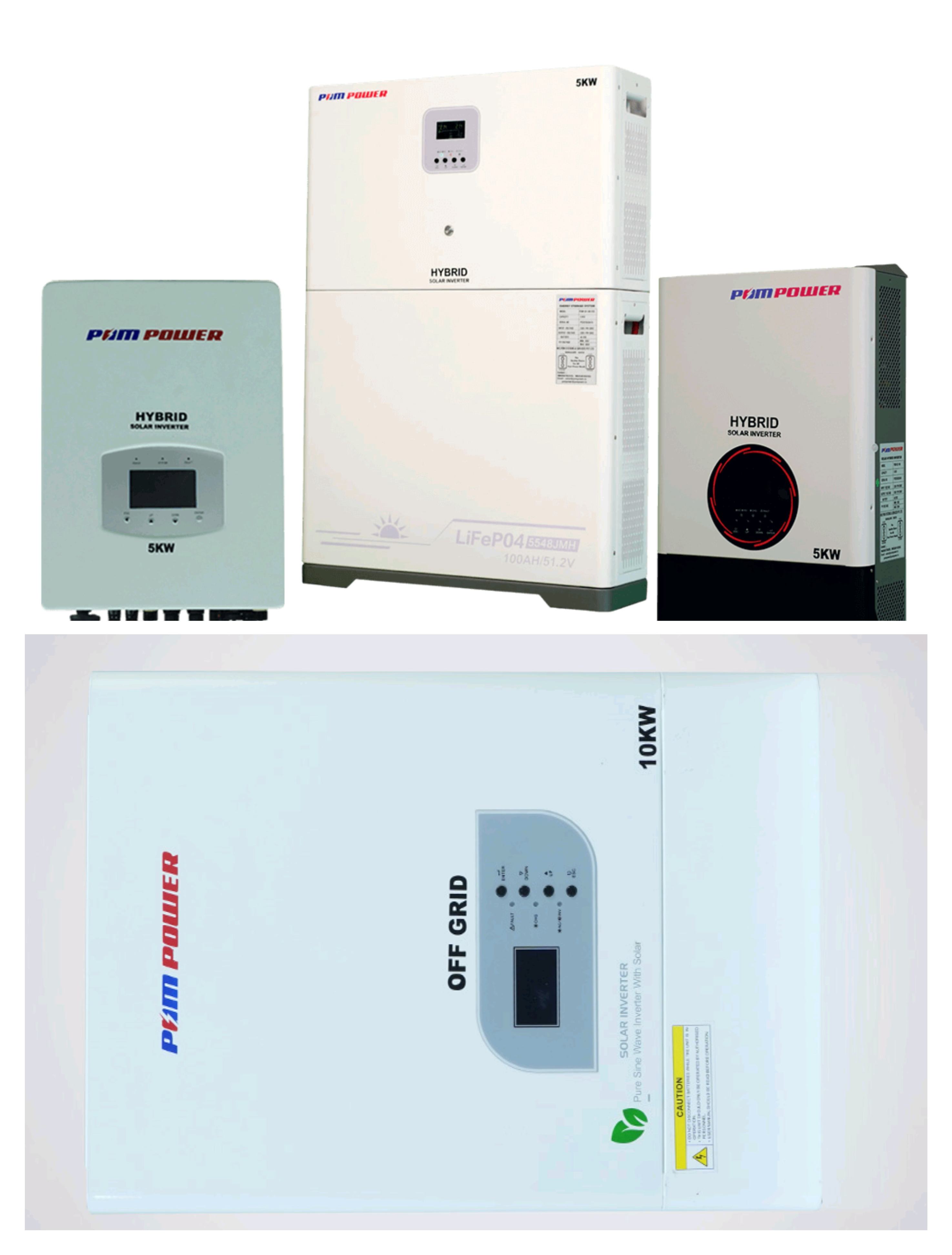 Solar Inverter (GTI/ON Grid, OFF Grid, Hybrid Grid Tied)