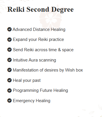 Reiki Second Degree